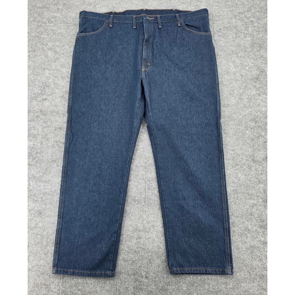 Rustler by Wrangler Mens Regular Fit Straight Leg Jeans Blue 46x30 NWT